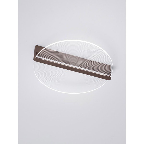 Brązowa aluminiowa lampa sufitowa LED ze ściemniaczem z kloszem ze szkła akrylowego Noah – Nova Luce-image-3