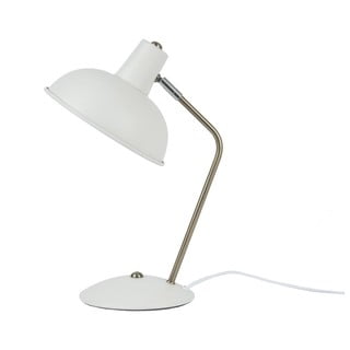 Biała lampa stołowa Present Time Leitmotiv Hood