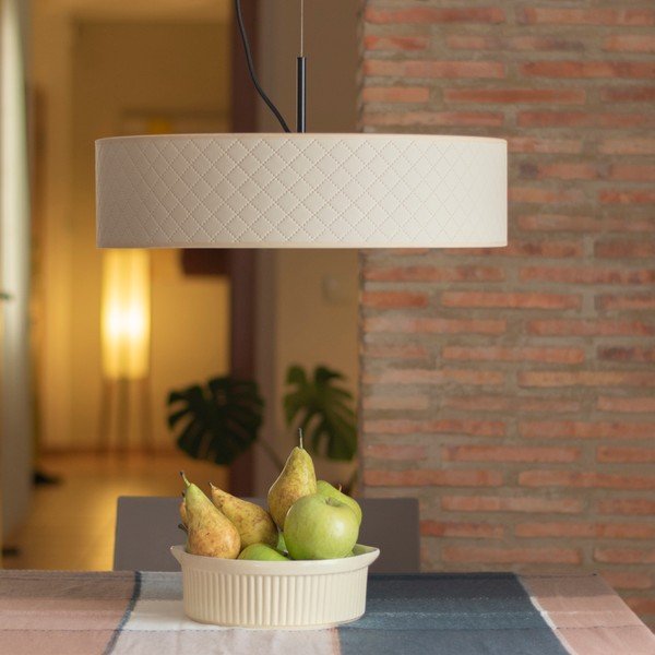 Kremowa lampa wisząca Bulb Attack Trece-image-1