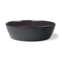 Czarna/fioletowa kamionkowa miska Gastro Black/Purple – Bitz