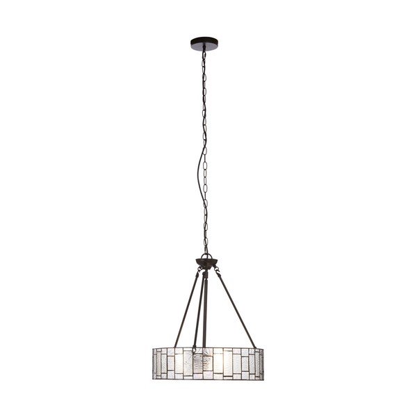 Metalowa lampa wisząca ze szklanym kloszem ø 46 cm Waldorf – Premier Housewares-image-4