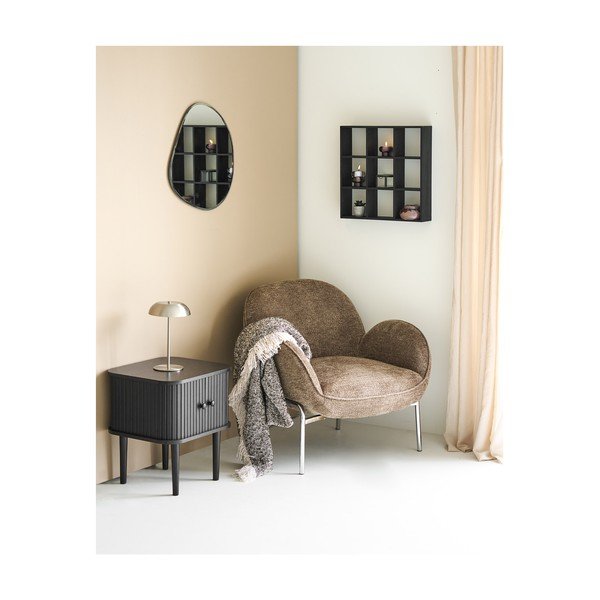 Brązowy/beżowy koc 130x180 cm Sira – House Nordic-image-1