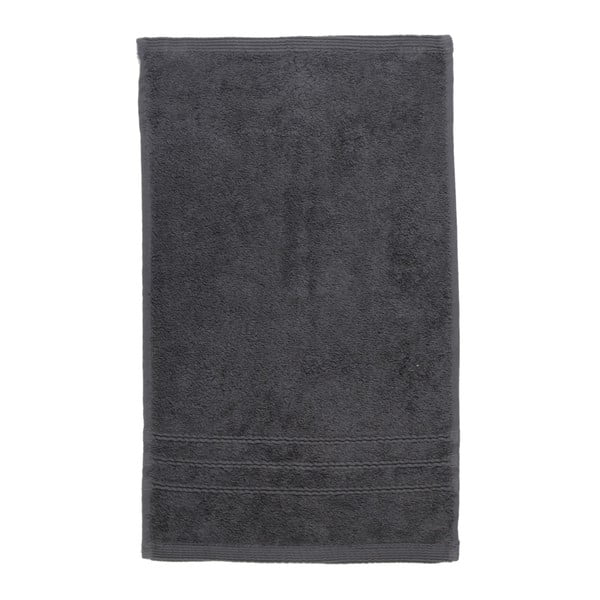 Ciemnoszary ręcznik Artex Omega, 100x150 cm