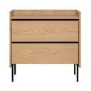 Wysoka komoda w dekorze dębu 80x82 cm Wrap – Bonami Selection