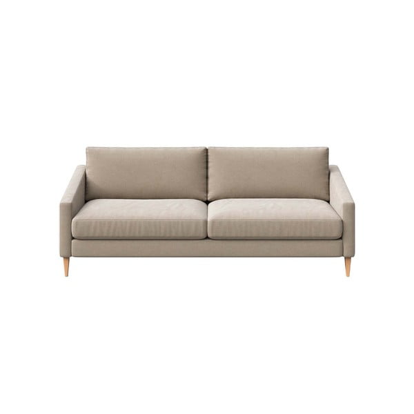 Beżowa aksamitna sofa 200 cm Karoto – Ame Yens