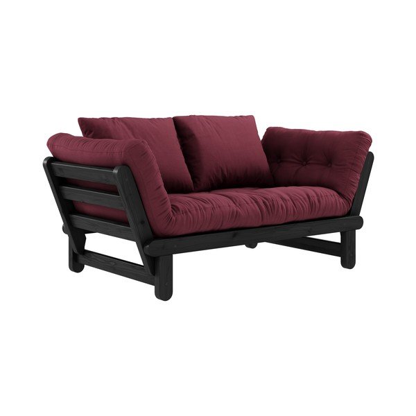 Sofa rozkładana Karup Design Beat Black/Bordeaux-image-3