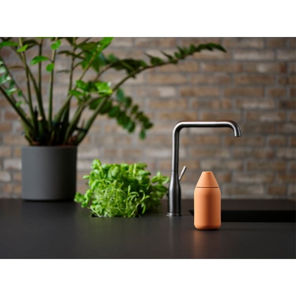 Pomarańczowy silikonowy dozownik do mydła 300 ml Singles – Zone-image-2