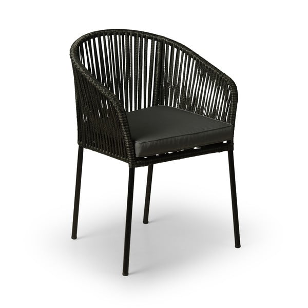 Zestaw 2 czarnych krzeseł ogrodowych  Bonami Selection Trapani