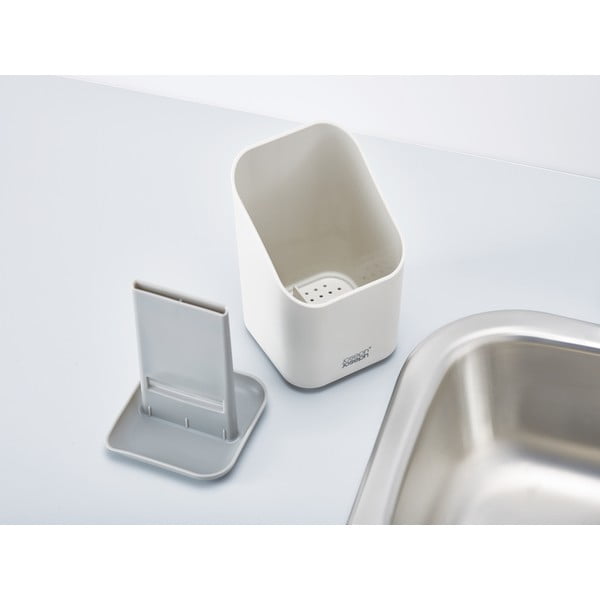 Jasnoszary plastikowy ociekacz na sztućce 12x11 cm Duo – Joseph Joseph-image-3