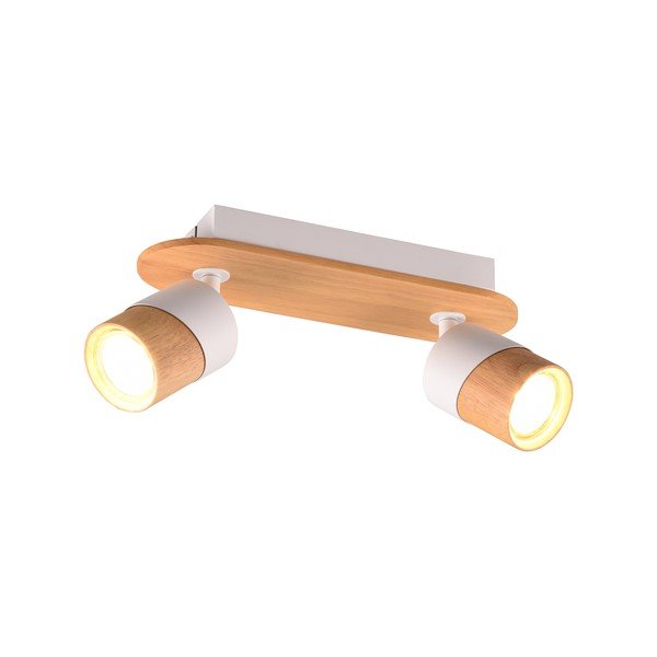 Biało-brązowa lampa sufitowa ø 6 cm Aruni – Trio-image-3