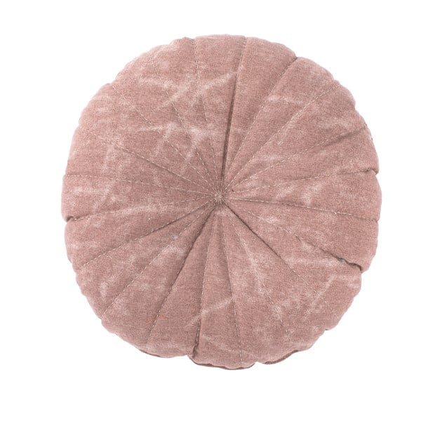 Różowa poduszka dekoracyjna Tiseco Home Studio Chester, ø 38 cm