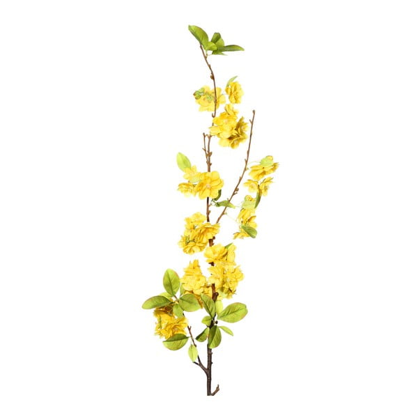 Sztuczna gałązka z żółtymi kwiatkami Ixia Pear Tree, wys. 114 cm