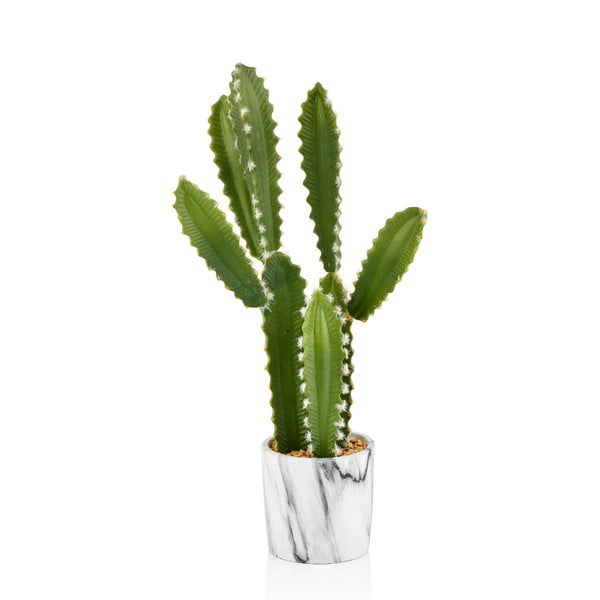 Sztuczny kaktus w marmurowej doniczce The Mia Cacti