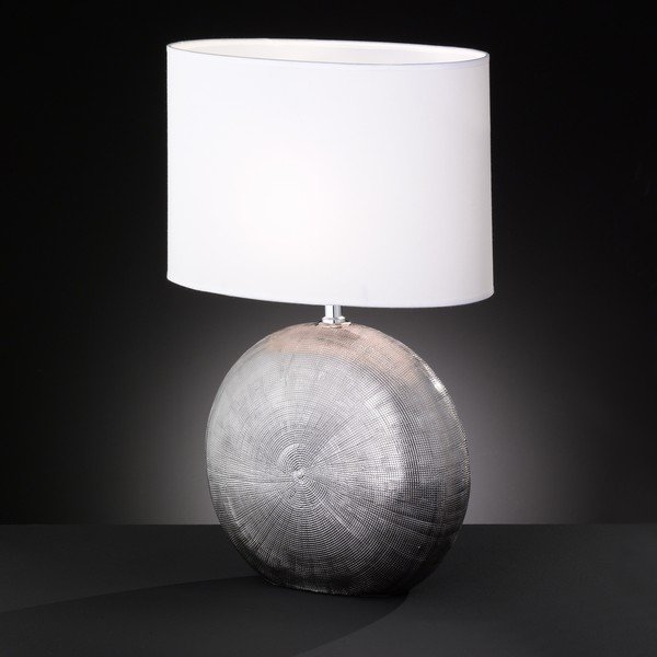 Biała lampa stołowa Fischer & Honsel Foro, wys. 53 cm-image-1