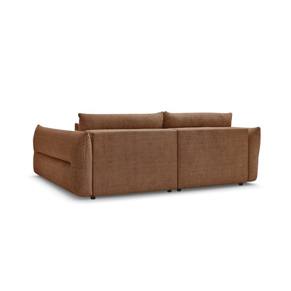 Pomarańczowa sofa z tkaniny szenilowej 276 cm Neil – Bobochic Paris-image-4