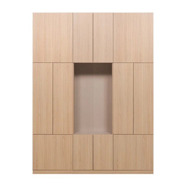 Szafka modułowa w naturalnym kolorze 162x215 cm Build – WOOOD-image-2