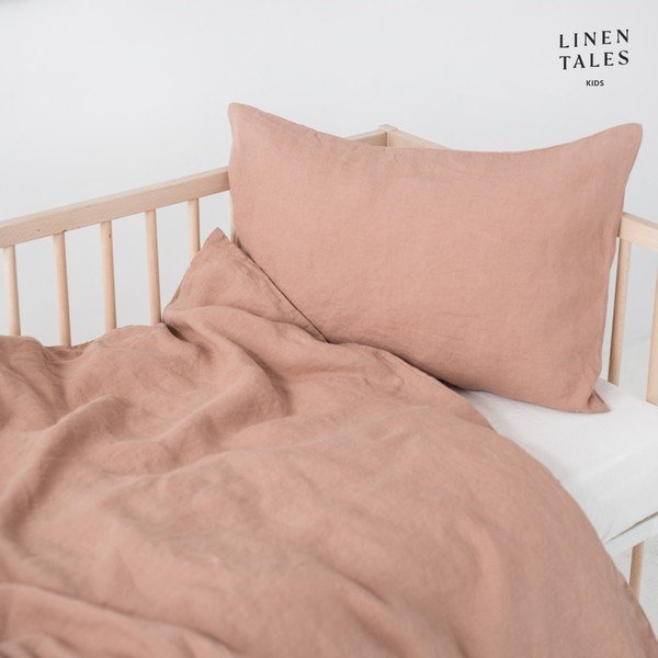 Lniana pościel dziecięca do łóżeczka 100x140 cm – Linen Tales-image-4