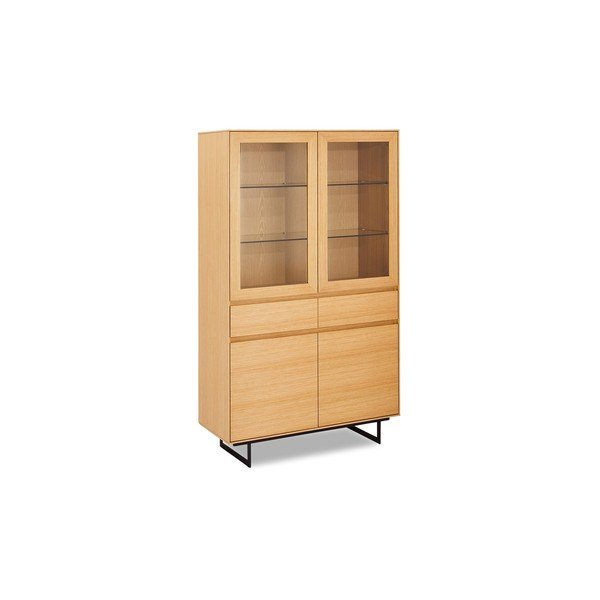 Brązowa witryna w dekorze drewna dębowego Furnhouse Tokyo