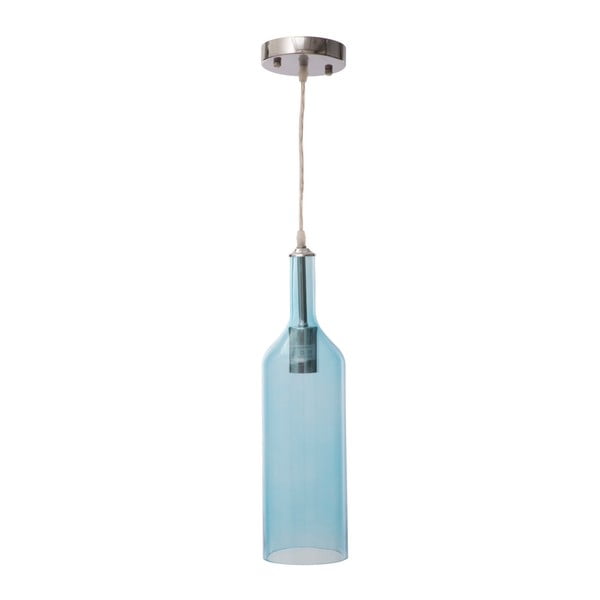 Niebieska lampa wisząca Mauro Ferretti Bottle