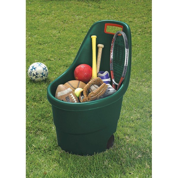 Ciemnozielony plastikowy kosz ogrodowy Easy go – Keter-image-1
