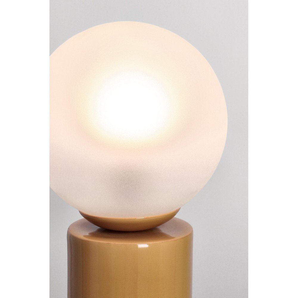 Metalowa lampa stołowa ze szklanym kloszem (wysokość 47 cm) Malton – Bizzotto (zdjęcie 3)