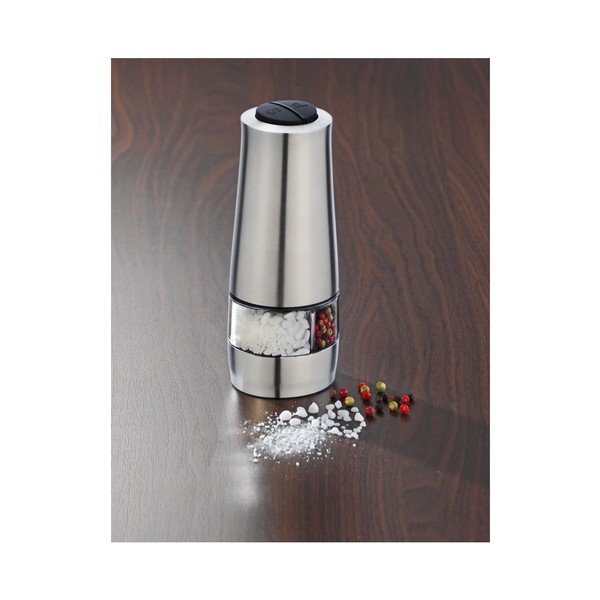 Podwójny młynek do soli i pieprzu w srebrnym kolorze Wenko Mill-image-1