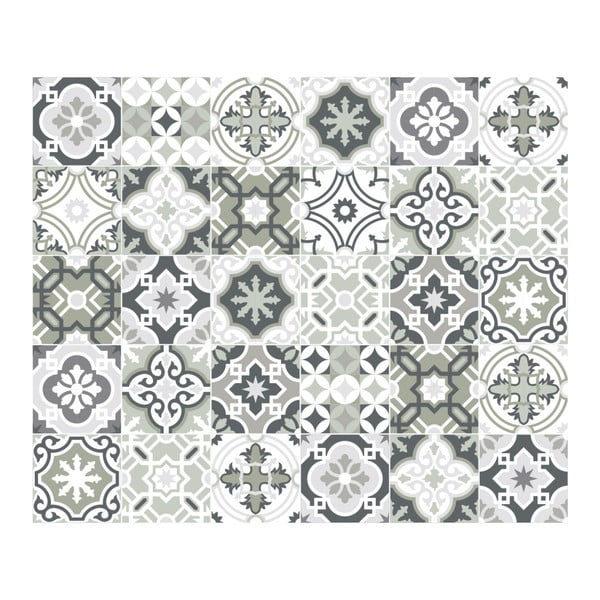 Zestaw 30 naklejek ściennych Ambiance Oslo, 10x10 cm-image-2