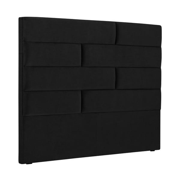 Czarny zagłówek łóżka Cosmopolitan Design New York, szer. 200 cm