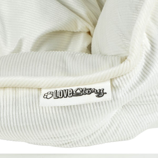 Kremowe legowisko dla psów ø 40 cm – Love Story-image-1
