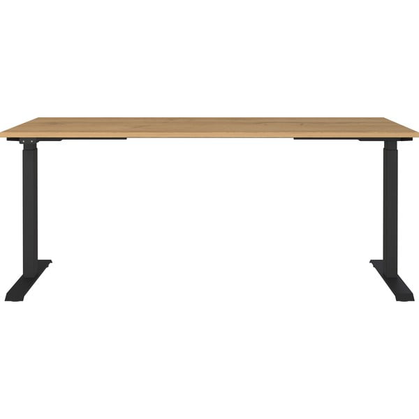 Biurko z elektryczną regulacją wysokości z blatem w dekorze dębu 80x180 cm Agenda – Germania-image-3