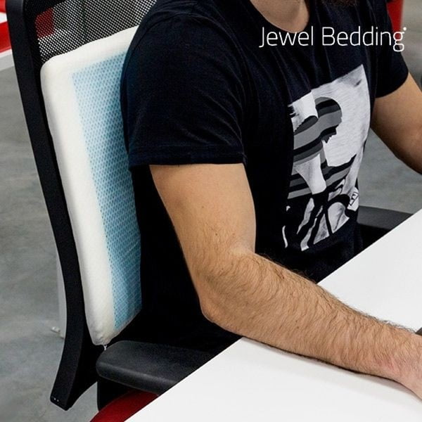 Jasnoniebieska poduszka z warstwą żelową InnovaGoods Jewel Bedding