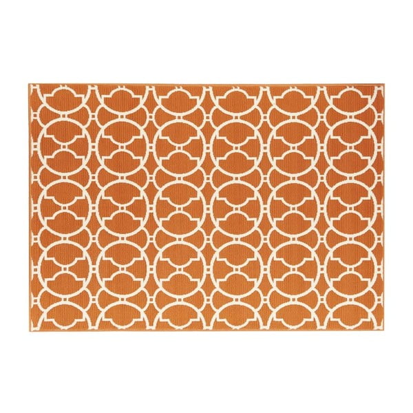 Pomarańczowy dywan odpowiedni na zewnątrz Floorita Interlaced, 133x190 cm-image-2