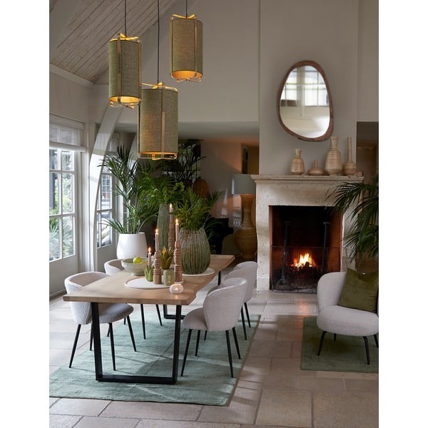 Lustro ścienne z drewnianą ramą 120x80 cm Sonora – Light & Living-image-2