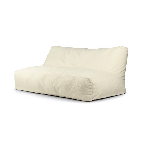 Kremowy worek do siedzenia z materiału bouclé Sofa Tube 190 – SLOWDOWN
