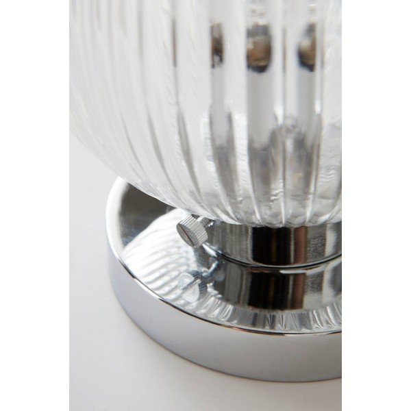 Szklana lampa sufitowa w kolorze srebra z połyskiem ø 15 cm Tink – Jotex-image-4