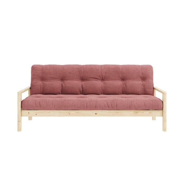 Różowa rozkładana sofa 205 cm Knob – Karup Design