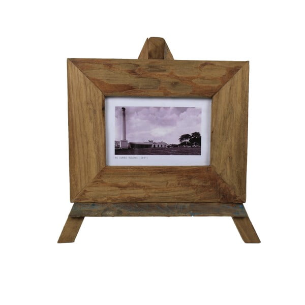 Ramka na zdjęcia z drewna tekowego HSM Collection Nesia, 34 x 27 cm