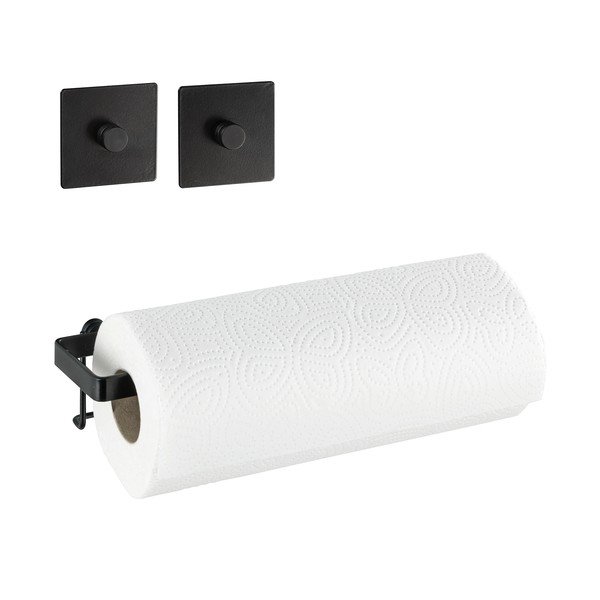 Czarny uchwyt na ręczniki kuchenne Wenko Turbo-Loc® Gala, szer. 30,6 cm-image-4