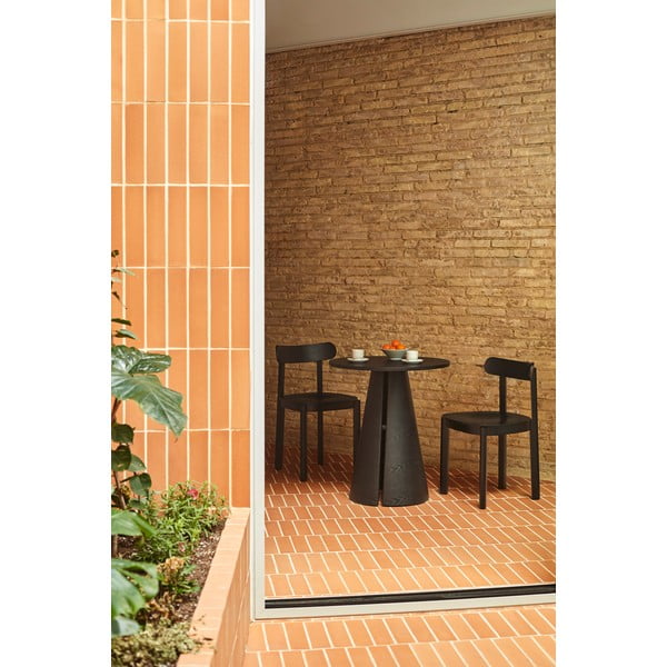 Okrągły stół z blatem w dekorze jesionu ø 65 cm Cep – Teulat-image-2