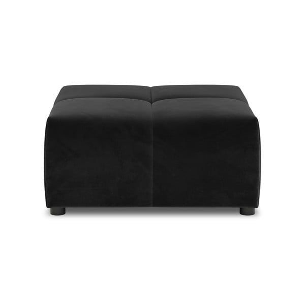 Czarny moduł aksamitnej sofy Rome Velvet – Cosmopolitan Design-image-2
