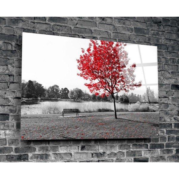 Obraz szklany Insigne Red Tree-image-3