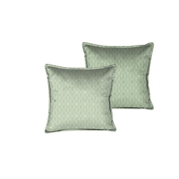 Zielona poduszka dekoracyjna Velvet Atelier Art Deco, 45x45 cm-image-1