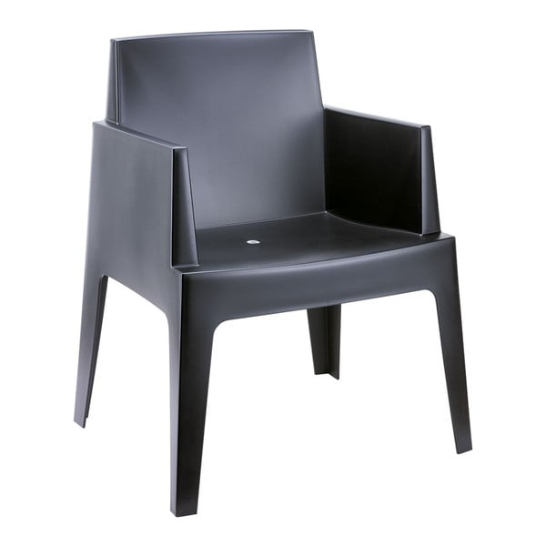 Czarne krzesło ogrodowe Resol Urban 
