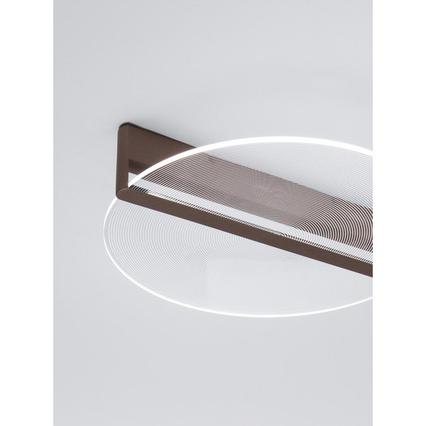 Brązowa aluminiowa lampa sufitowa LED ze ściemniaczem z kloszem ze szkła akrylowego Noah – Nova Luce-image-4