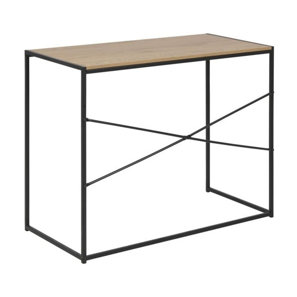 Biurko z blatem z dekorem dębu dzikiego Actona Seaford-image-3