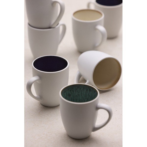 Biało-zielony kubek ceramiczny 300 ml Gastro White/Green – Bitz-image-1