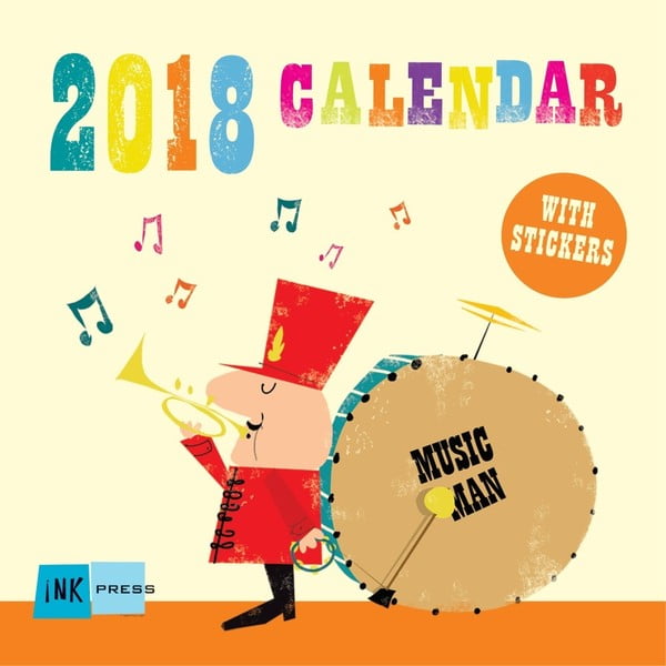 Kalendarz wiszący 2018 Portico Designs Ink Press