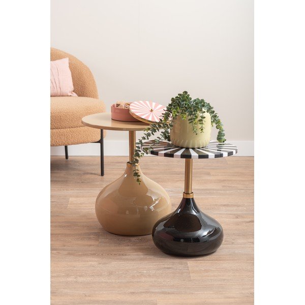 Metalowy okrągły stolik ø 41 cm Candy Swirl – Leitmotiv-image-1