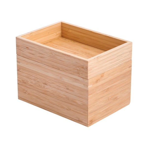 Bambusowy organizer łazienkowy na kosmetyki w naturalnym kolorze Isalys – MSV-image-2