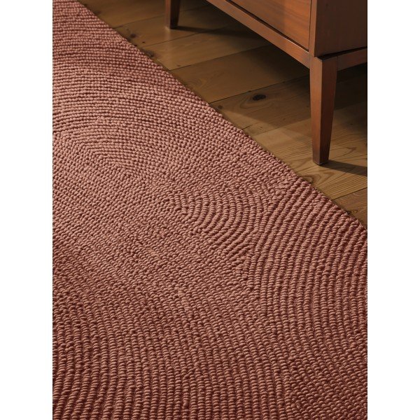 Wełniany chodnik tkany ręcznie w kolorze terakoty 80x300 cm Calmio – Hanse Home-image-3